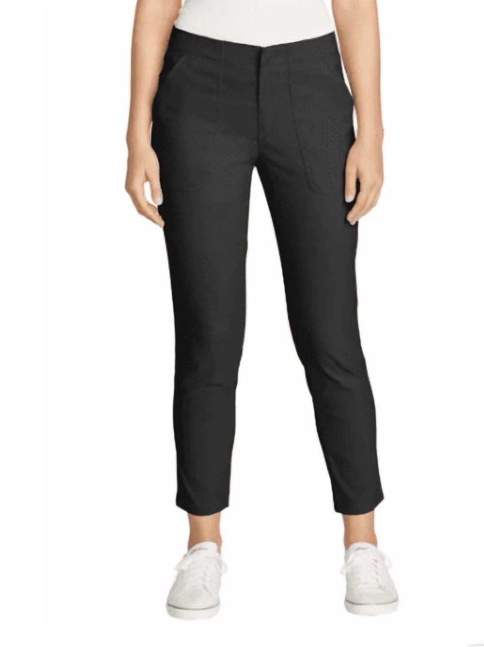 Eddie Bauer Women's UPF 50 Black Performance Straight Stretch Pants 16
